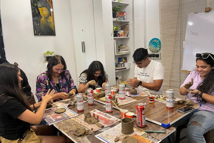 Curated Private Clay Pottery Experience at Chalkbooard