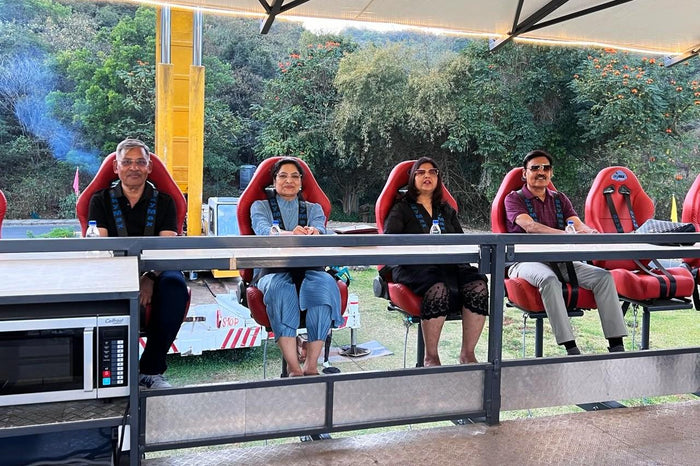 Skydining in Aamby Valley City, Maharashtra