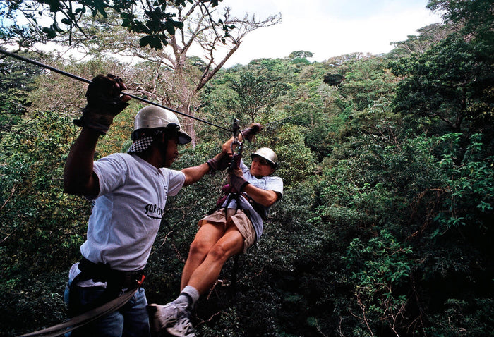 Ziplining at Kikar Lodge, Punjab