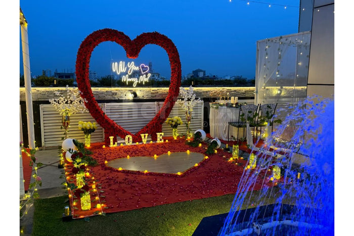 Romantic Marry Me Proposal Theme Setup