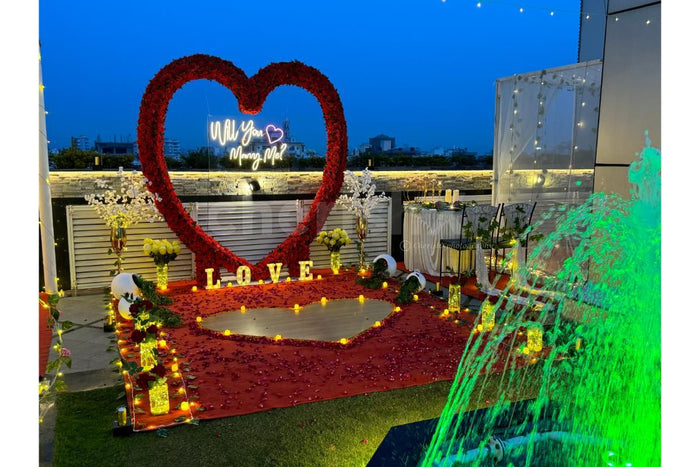 Romantic Marry Me Proposal Theme Setup