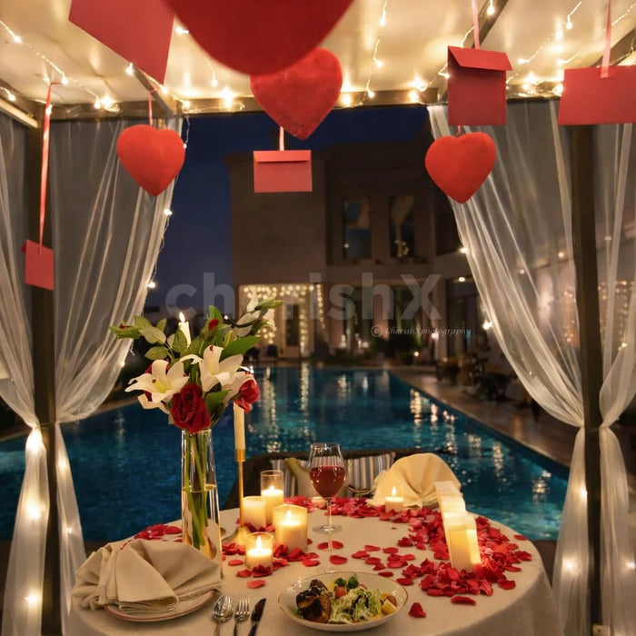 Pool Side Dinner Gift Box: Romantic Dining Experiences for Two at Premium Venues Across India