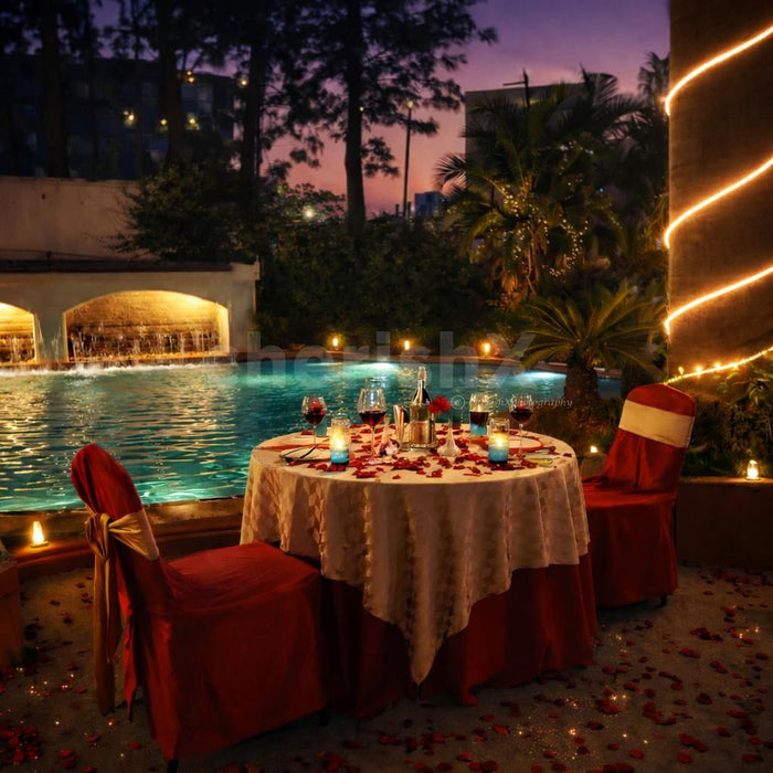 Candlelight Dinner at Poolside