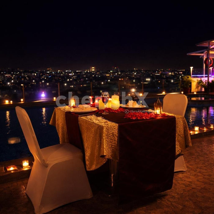 Moonlight Rooftop Poolside Dinner at Sarovar