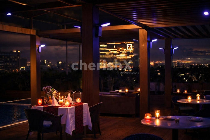 Rooftop Poolside Candlelight Dining by Fortune