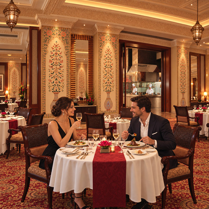 The Leela Palace Bengaluru - Maharaja Romantic Dining Experience for Two at Jamavar