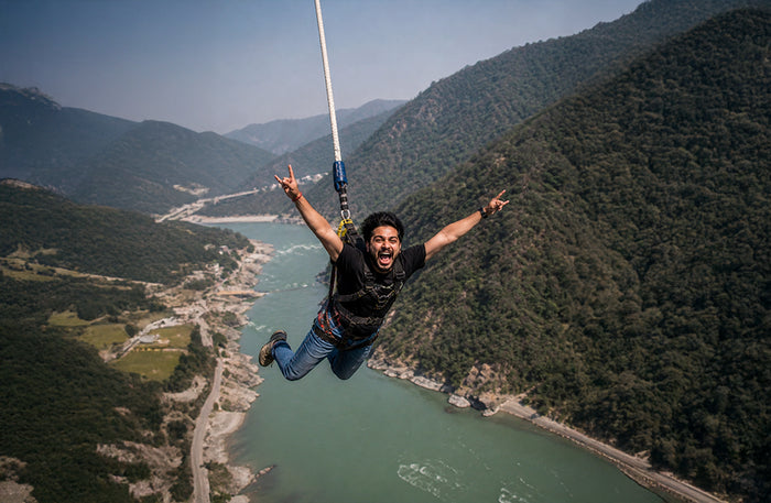Adrenaline-Packed Rishikesh Thrill Combo with Multiple Bungee Jump Styles and Activities