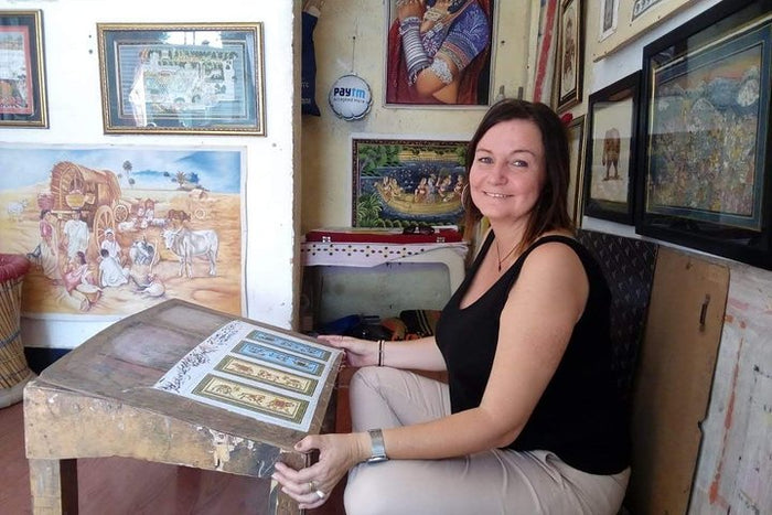 Curated Traditional miniature painting class at Pacific Art