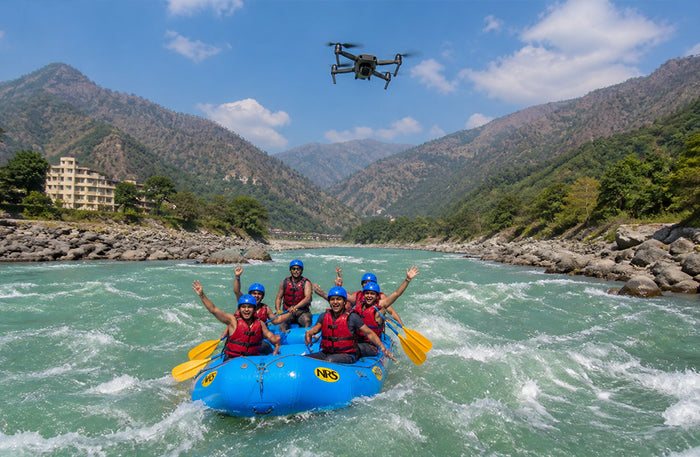 Premium 12km River Rafting Experience with Drone Coverage and Video in Rishikesh