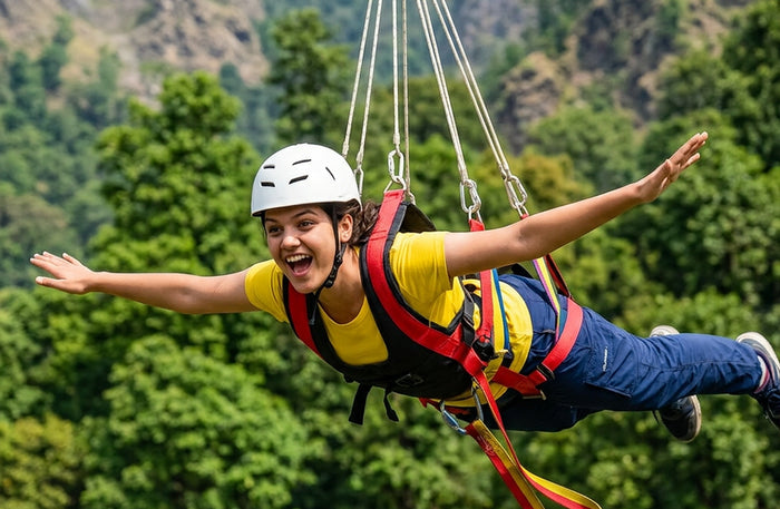 Adrenaline-Packed 83m Bungee Jump, Giant Swing & Flying Fox Combo in Rishikesh