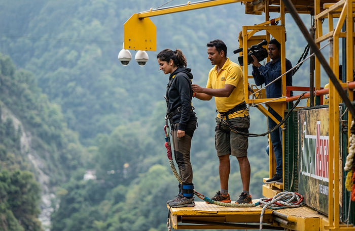 Adrenaline-Packed 83m Bungee Jump, Giant Swing & Flying Fox Combo in Rishikesh