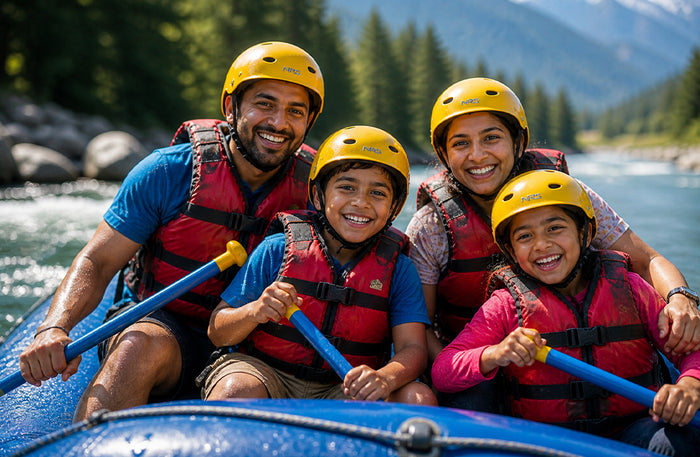 Breathtaking Himalayan Family Boating Experience on the Beas River, Manali