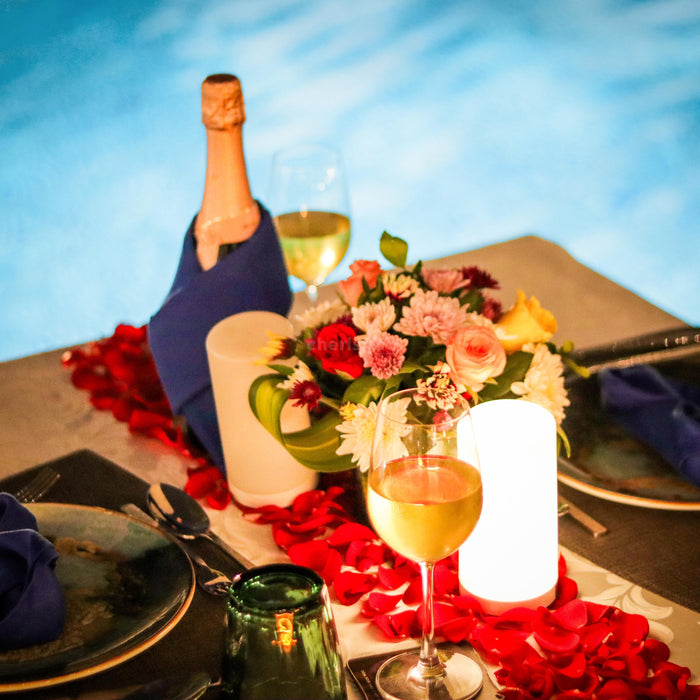 By the Blue Poolside Dining by Grand Mercure Bangalore