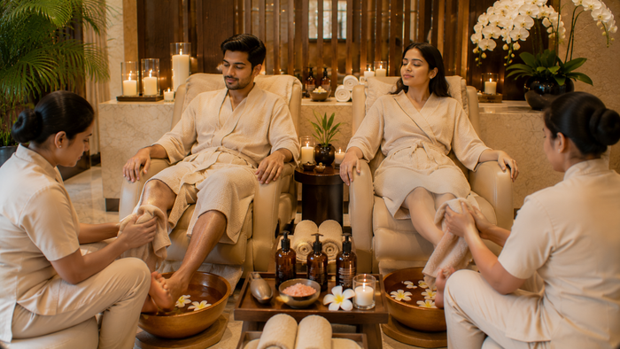Soothing One-Hour Couple Swedish Massage at Meghavi Wellness Spa - Novotel Sipcot - Chennai