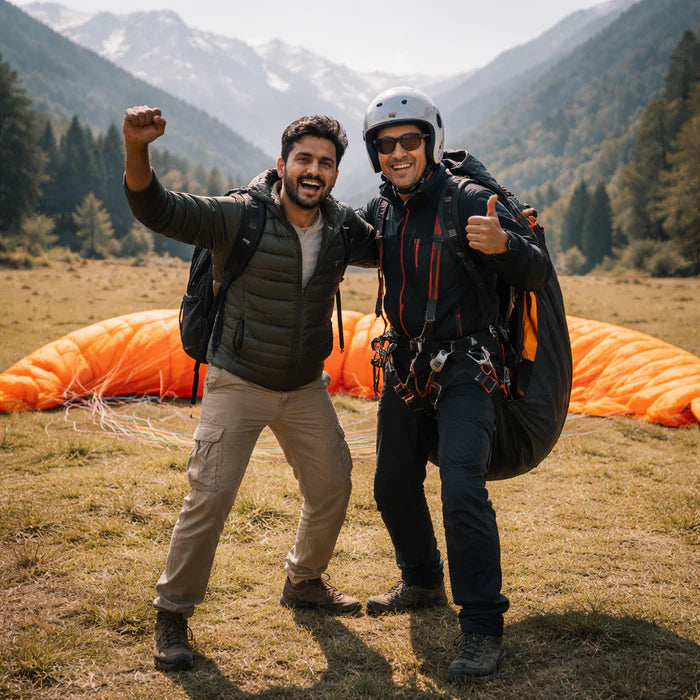 Scenic Tandem Paragliding Flight Above Jodhpur's Desert Landscapes