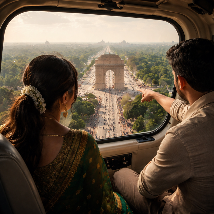 Scenic 20-Minute Shared Helicopter Ride Over Gurugram Skyline