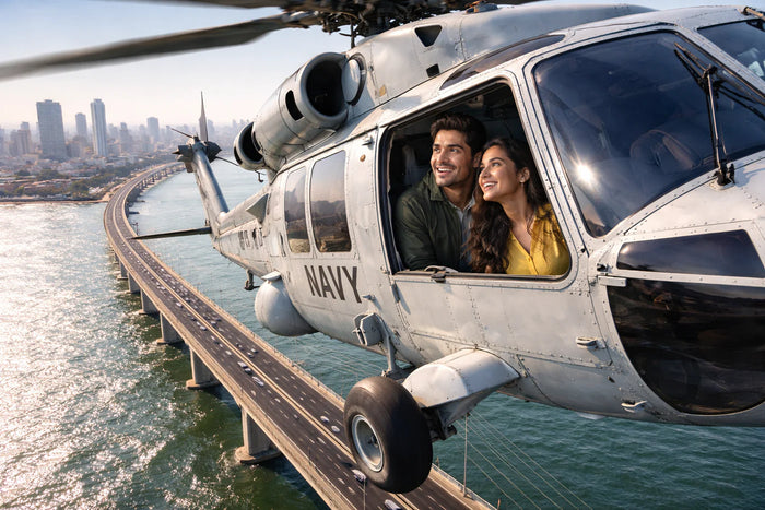 Exciting 30-Minute Private Helicopter Ride in Mumbai with Video Recording Scenic Views