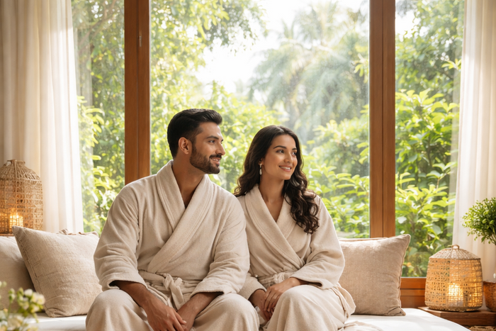 Relaxing 90-Minute Couple Massage at Four Fountains Spa - Rahatni - Pune