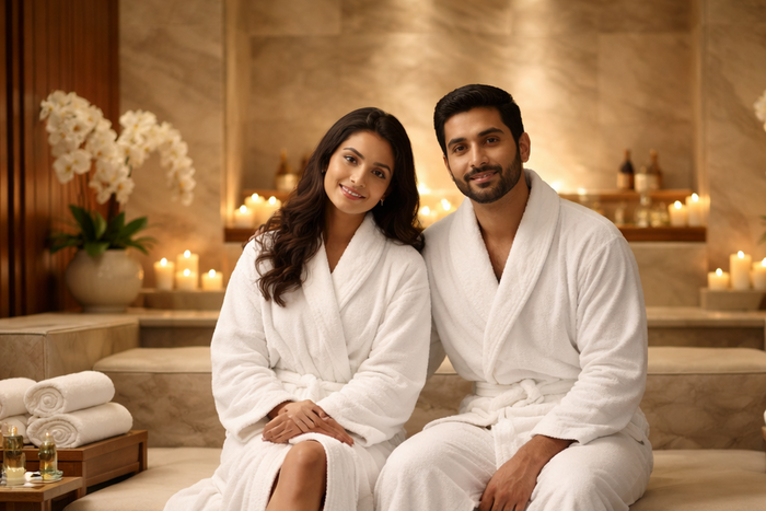 Relaxing 90-Minute Couple Massage at Four Fountains Spa - Rahatni - Pune