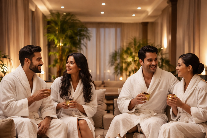 Relaxing 90-Minute Couple Massage at Four Fountains Spa - Rahatni - Pune