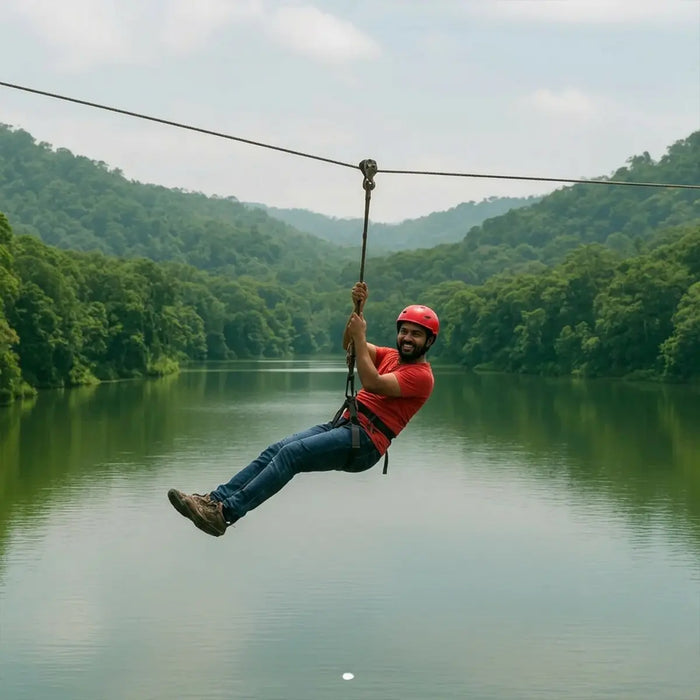 Fun-Filled Kids Ziplining Adventure in Wayanad