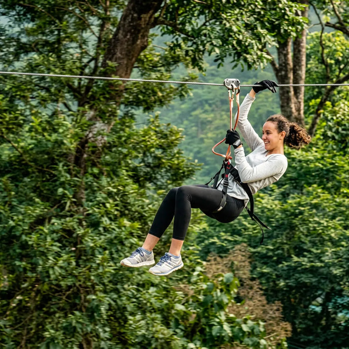 Thrilling Eagle Rock Ziplining Experience in Parunthumpara