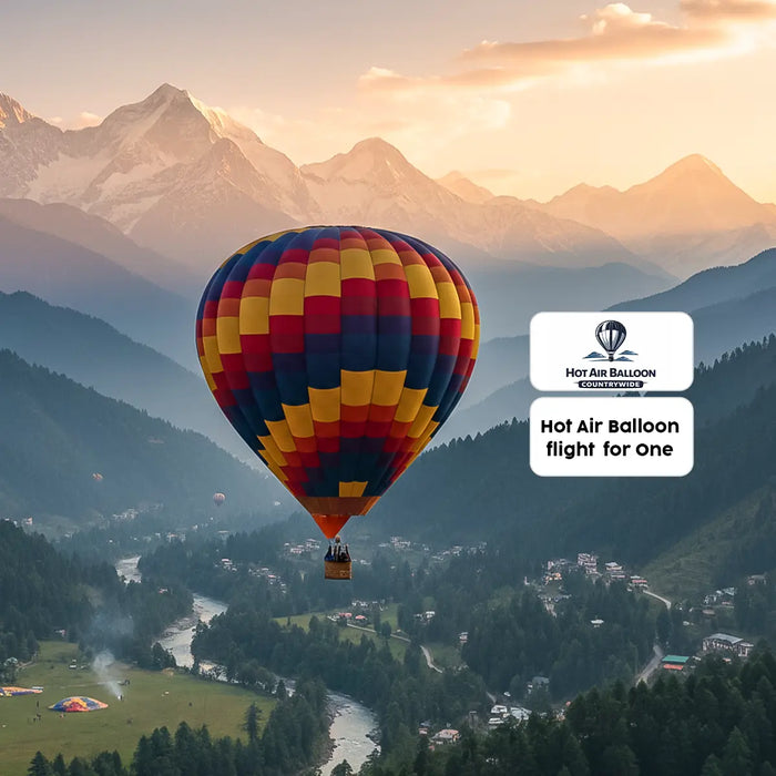 Breathtaking Tethered Hot Air Balloon Ride Over Manali with Panoramic Views