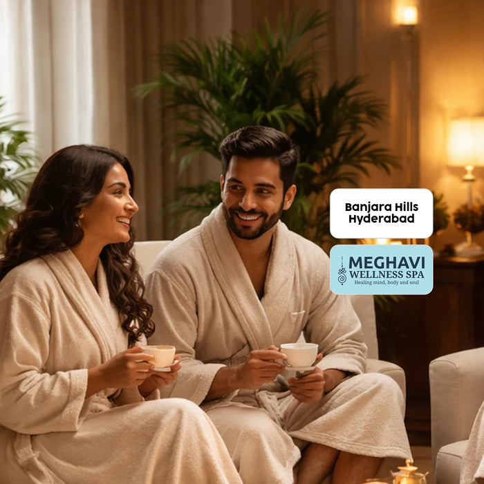 Tranquil One-Hour Couple Massage at Meghavi Wellness Spa & Salon- Elite Hotels - Hyderabad