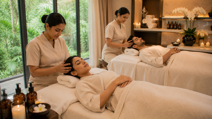 Soothing One-Hour Couple Swedish Massage at Meghavi Wellness Spa - Miyapur - Hyderabad