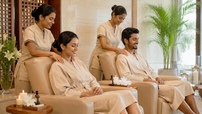 Rejuvenating One-Hour Couple Swedish Massage at Meghavi Wellness Spa - Radisson Blu - Faridabad