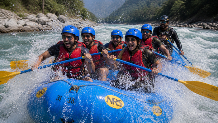 Premium 12km River Rafting Experience with Drone Coverage and Video in Rishikesh