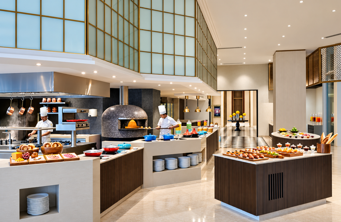 The Leela Bhartiya City Bengaluru - Sunday Brunch with Live Cooking Stations at Quattro for One