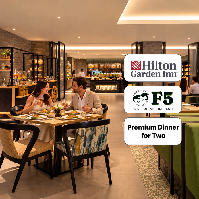 Hilton Garden Inn Bengaluru - Premium Lunch or Dinner for Two at F5
