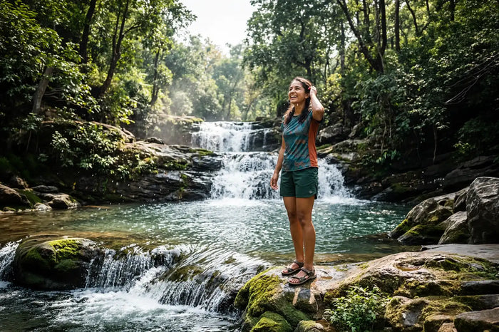 Refreshing Waterfall Experience at Gidli Ghoghra & Bhanvri Dahara, Kanha
