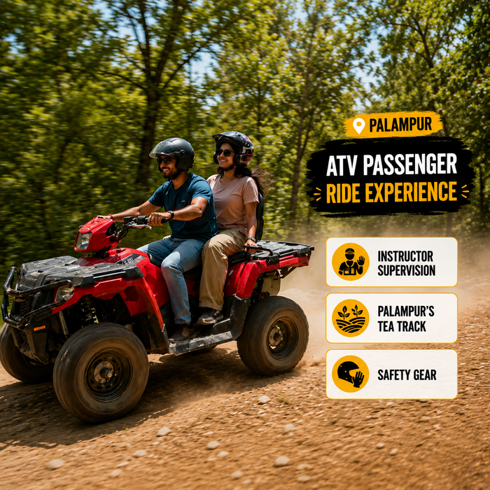 Instructor-Driven Razor 570 ATV Passenger Adventure on the Tea Track Palampur