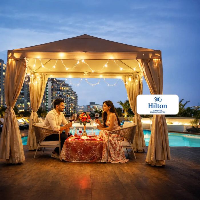 Cabana Dining Gift Box for Two - Choose from Taj, Leela, Hyatt, Hilton & 300+ Exclusive Restaurants Across India