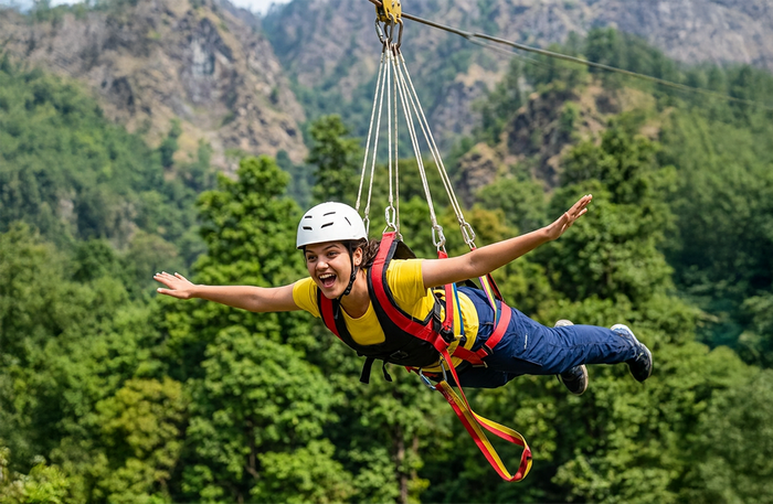 Epic 83m Tower Bungee & Flying Fox Combo in Rishikesh with Video & Cab Transfer