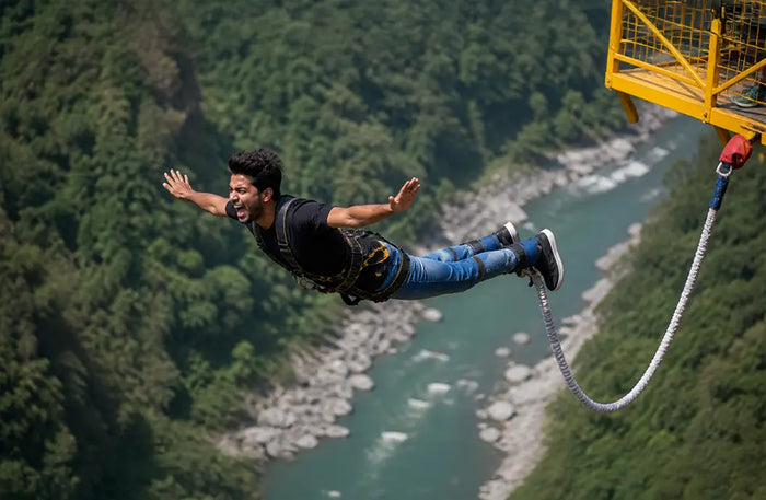 Exhilarating Rishikesh Thrill Combo with Bungee, Reverse Bungee and SCAD Jump