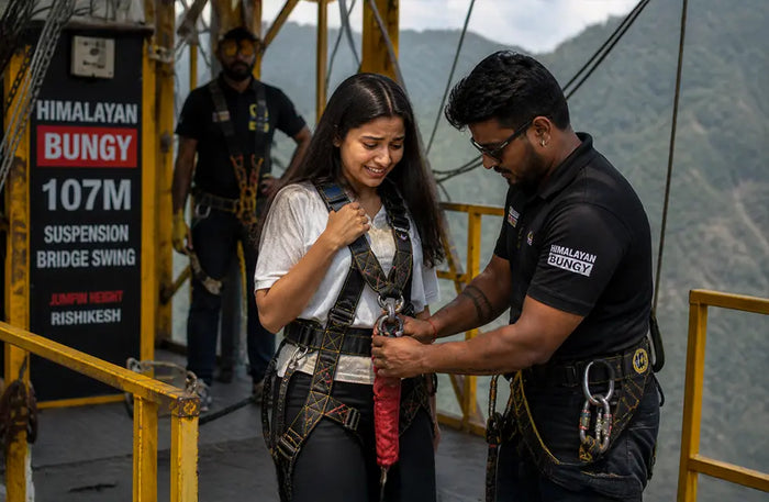 Exhilarating Rishikesh Tower Bungee Jump & Giant Swing Combo Experience