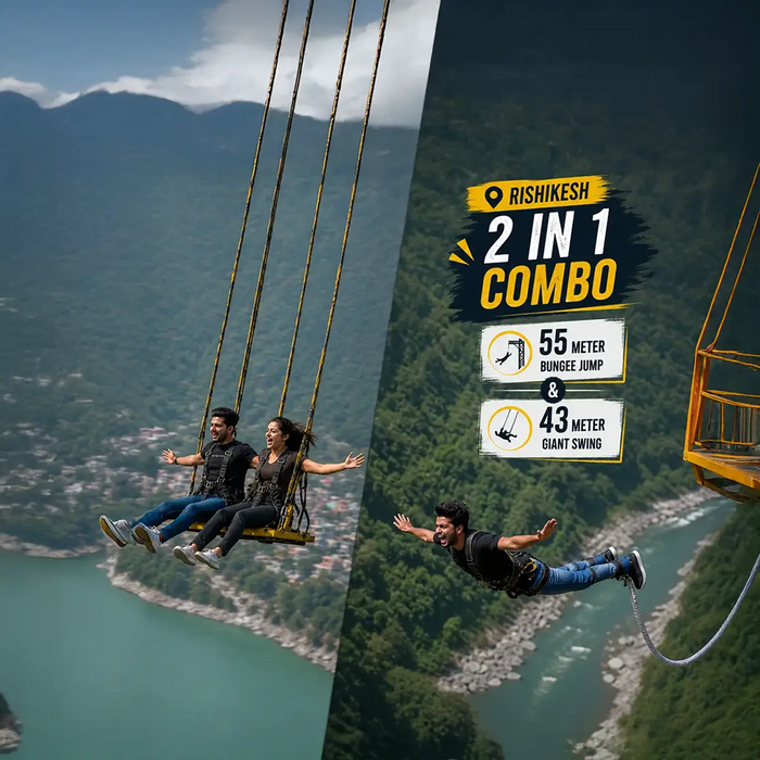 Exhilarating Rishikesh Tower Bungee Jump & Giant Swing Combo Experience