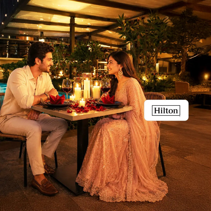 Scenic Vegetarian Private Poolside Garden Proposal Dinner Experience for Two by Manyata in Bengaluru