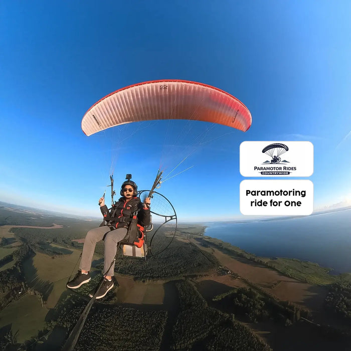 Extended Tandem Paramotoring Over the Aravali Hills in Gurugram