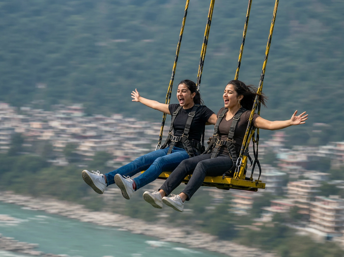 Thrilling 113M Giant Swing Experience in Rishikesh with Video