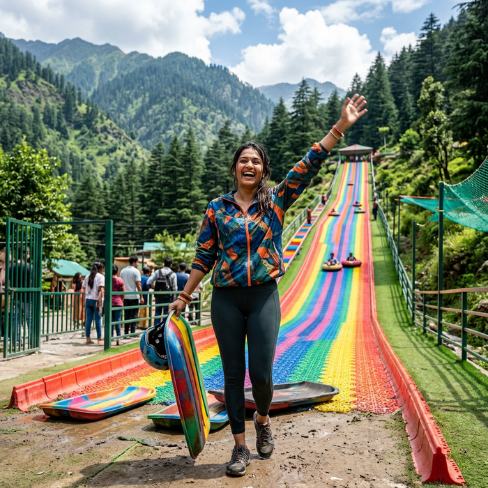 Rainbow Slide Experience in Rishikesh