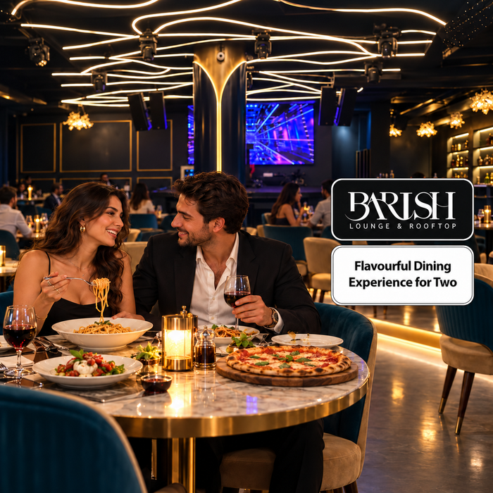 Barish Lounge & Rooftop Noida - Flavourful Dining Experience for Two with Rooftop Views