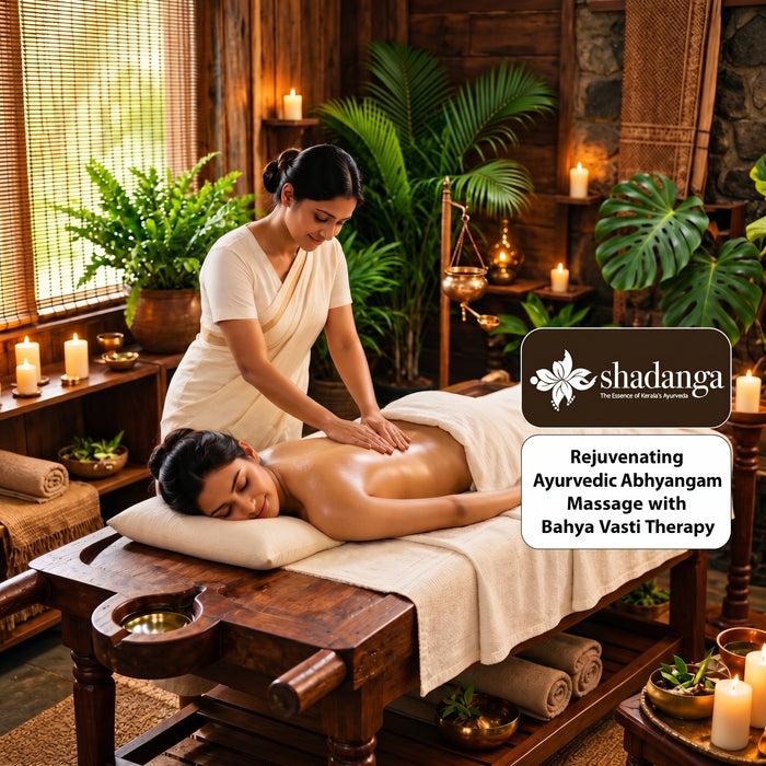 Rejuvenating 90-Minute Ayurvedic Abhyangam Massage with Bahya Vasti Therapy at Shadanga New Delhi for One