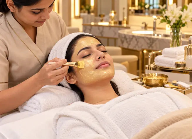 Rejuvenating Gold Facial Experience for One Woman at Luxoria Beauty Salon Gurugram