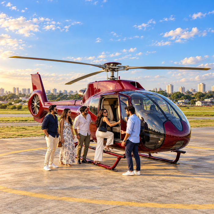 Exclusive 15-Minute Private Helicopter Ride Over Bengaluru for Up to 5 Guests with Panoramic City Views