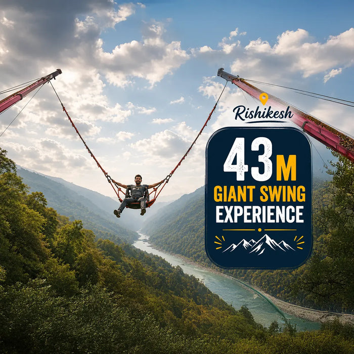 Heart-Pounding 43m Tower Giant Swing Experience for One in Rishikesh