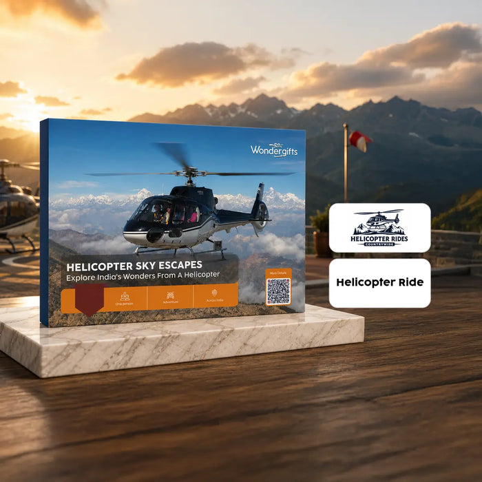 Helicopter Ride Gift Box: Elevate Your View of India’s Most Spectacular Landscapes Across India